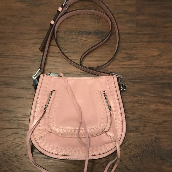 Rebecca Minkoff Handbags - Rebecca Minkoff Pink Silver Leather Cross Body Bag